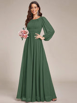 ever CELESTE|Chiffon High Empire Waist Puff Sleeve Mother Dress