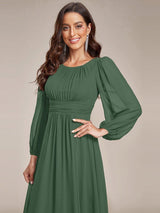 ever CELESTE|Chiffon High Empire Waist Puff Sleeve Mother Dress