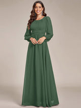 ever CELESTE|Chiffon High Empire Waist Puff Sleeve Mother Dress