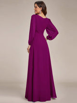 ever CELESTE|Chiffon High Empire Waist Puff Sleeve Mother Dress