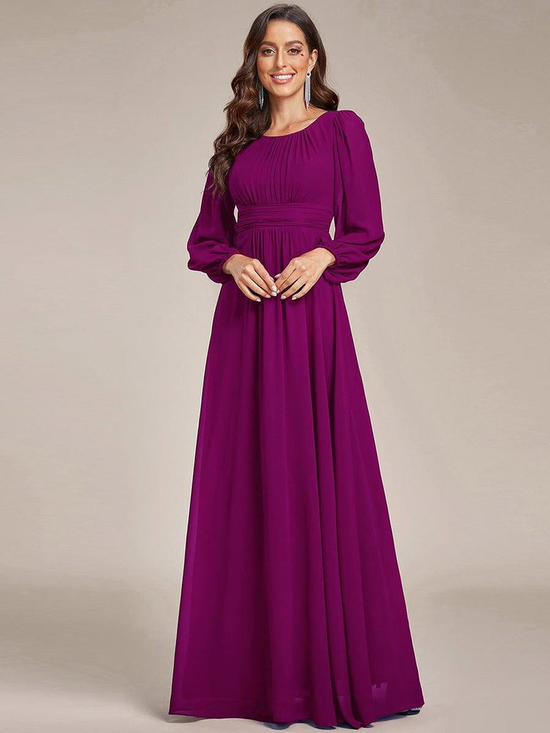 ever CELESTE|Chiffon High Empire Waist Puff Sleeve Mother Dress