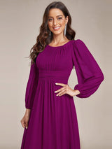 ever CELESTE|Chiffon High Empire Waist Puff Sleeve Mother Dress