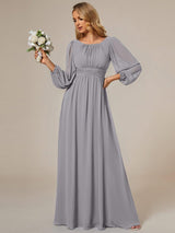 ever CELESTE|Chiffon High Empire Waist Puff Sleeve Mother Dress