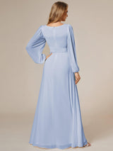 ever CELESTE|Chiffon High Empire Waist Puff Sleeve Mother Dress