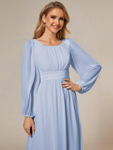 ever CELESTE|Chiffon High Empire Waist Puff Sleeve Mother Dress