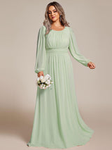 ever CELESTE|Chiffon High Empire Waist Puff Sleeve Mother Dress