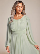 ever CELESTE|Chiffon High Empire Waist Puff Sleeve Mother Dress
