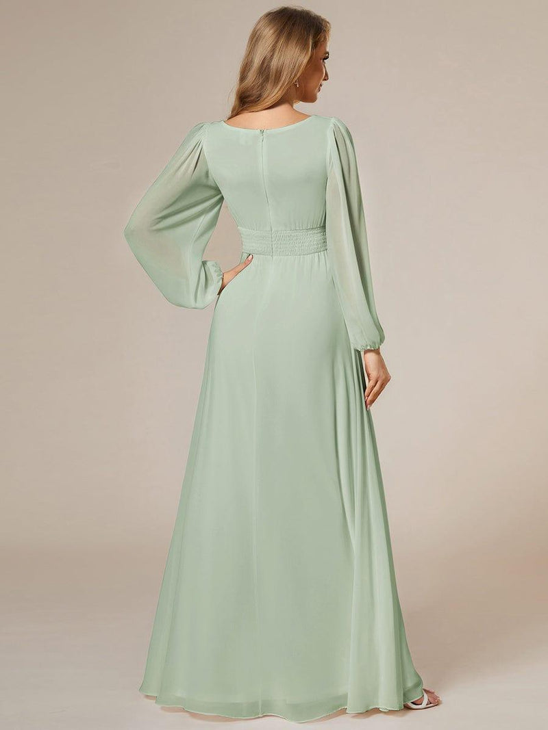 ever CELESTE|Chiffon High Empire Waist Puff Sleeve Mother Dress