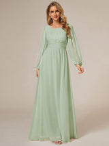 ever CELESTE|Chiffon High Empire Waist Puff Sleeve Mother Dress