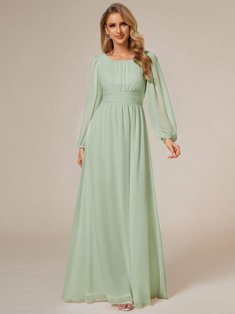 ever CELESTE|Chiffon High Empire Waist Puff Sleeve Mother Dress