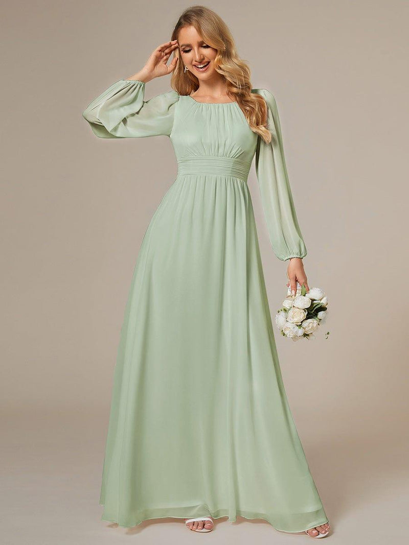 ever CELESTE|Chiffon High Empire Waist Puff Sleeve Mother Dress