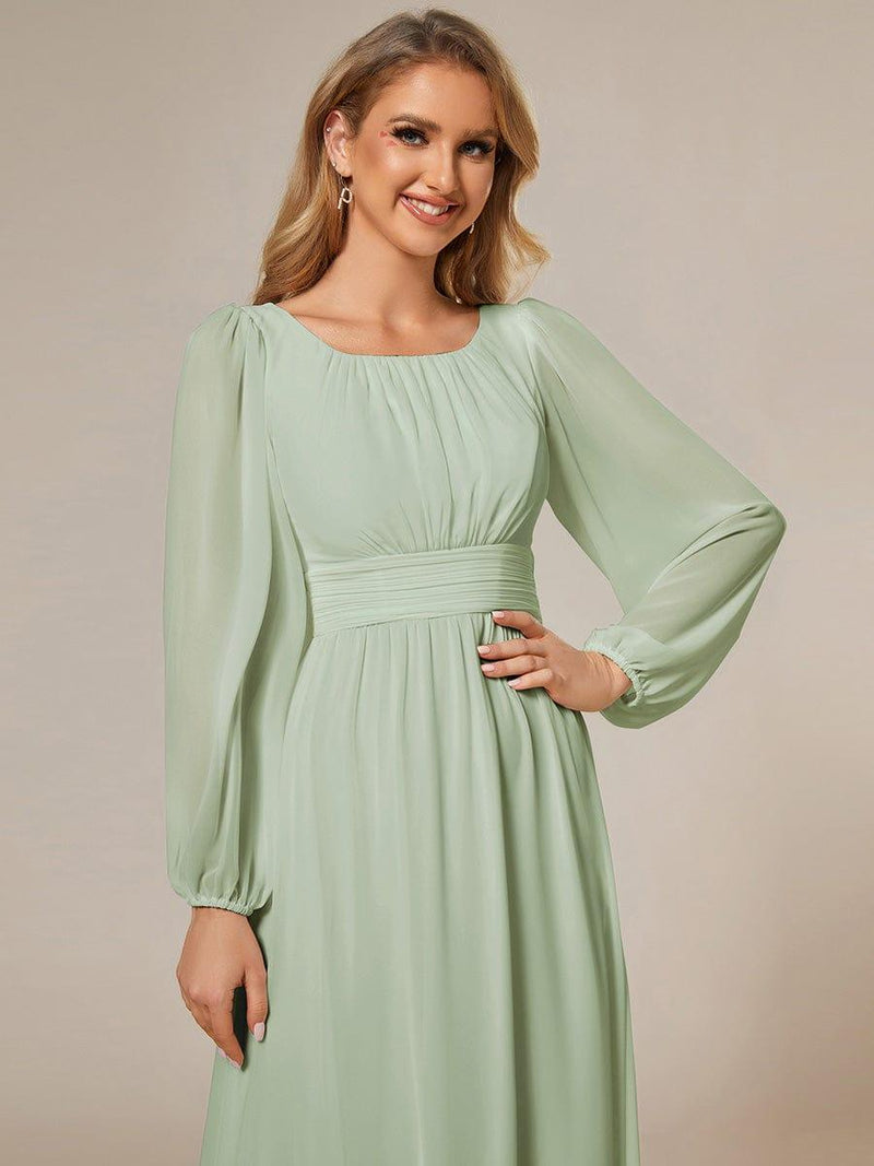 ever CELESTE|Chiffon High Empire Waist Puff Sleeve Mother Dress