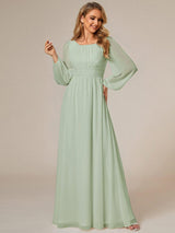 ever CELESTE|Chiffon High Empire Waist Puff Sleeve Mother Dress
