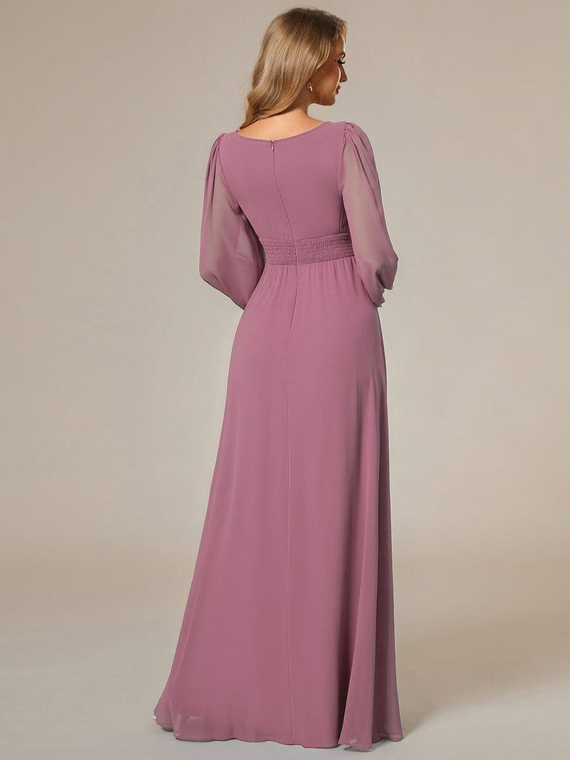 ever CELESTE|Chiffon High Empire Waist Puff Sleeve Mother Dress