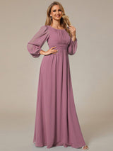 ever CELESTE|Chiffon High Empire Waist Puff Sleeve Mother Dress