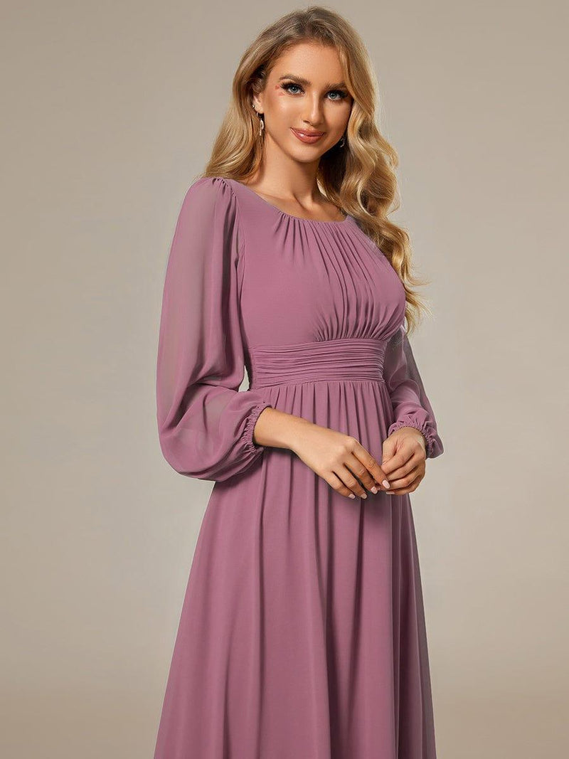 ever CELESTE|Chiffon High Empire Waist Puff Sleeve Mother Dress