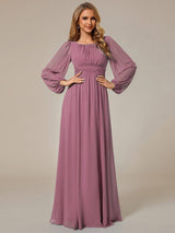ever CELESTE|Chiffon High Empire Waist Puff Sleeve Mother Dress