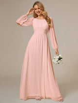 ever CELESTE|Chiffon High Empire Waist Puff Sleeve Mother Dress
