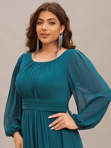 ever CELESTE|Chiffon High Empire Waist Puff Sleeve Mother Dress