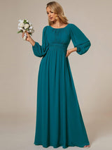 ever CELESTE|Chiffon High Empire Waist Puff Sleeve Mother Dress