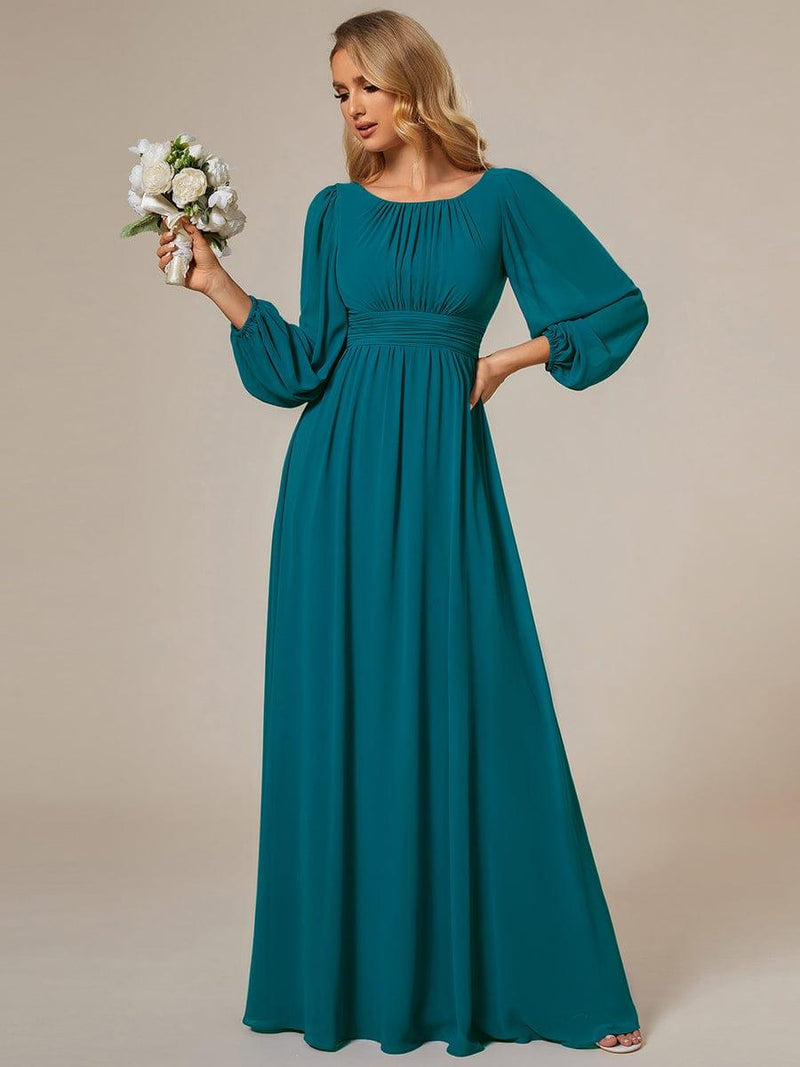 ever CELESTE|Chiffon High Empire Waist Puff Sleeve Mother Dress