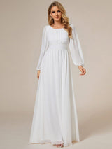 ever CELESTE|Chiffon High Empire Waist Puff Sleeve Mother Dress