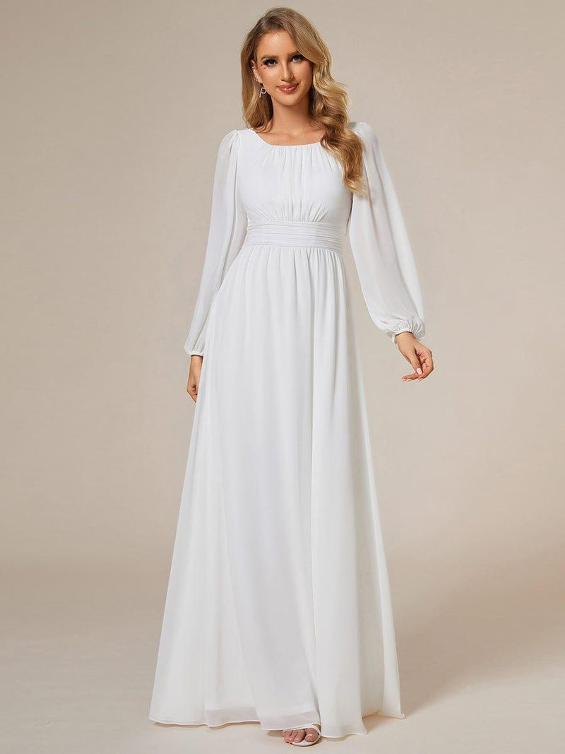 ever CELESTE|Chiffon High Empire Waist Puff Sleeve Mother Dress