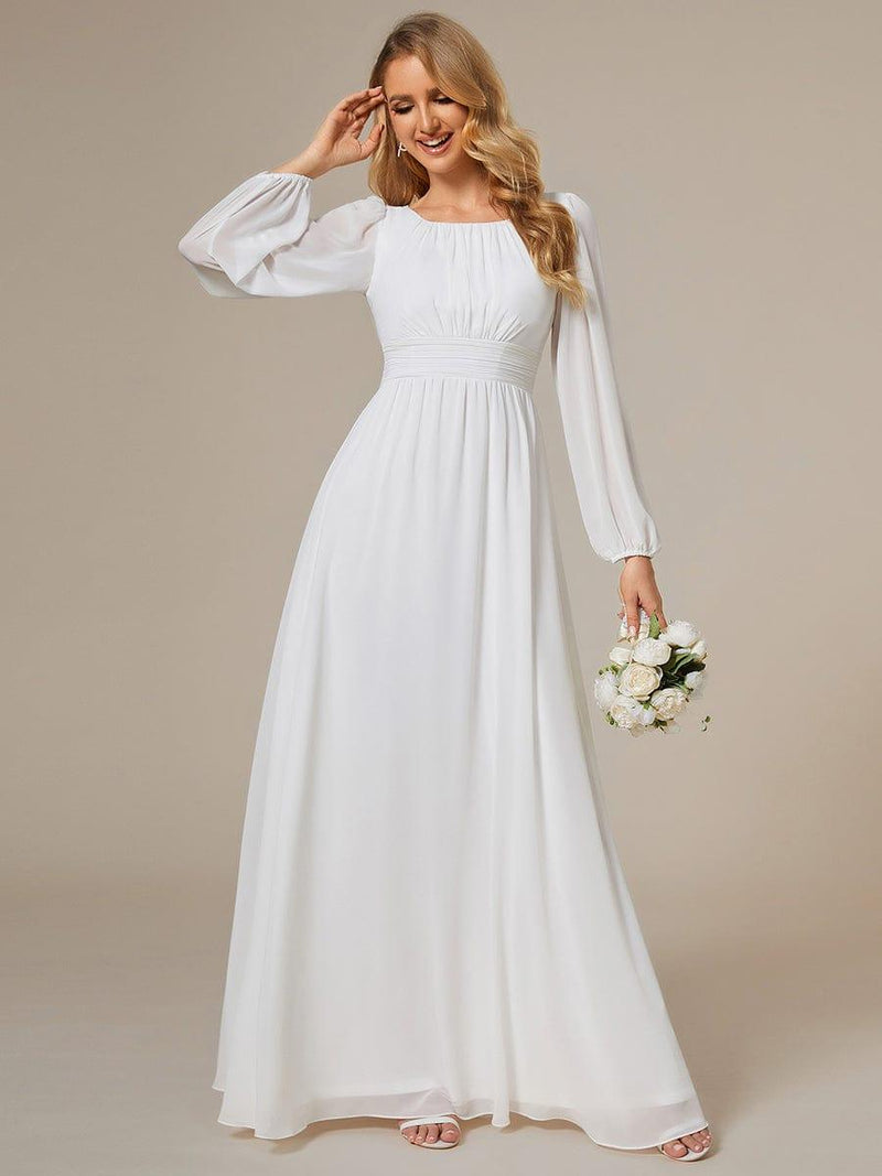 ever CELESTE|Chiffon High Empire Waist Puff Sleeve Mother Dress