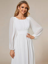 ever CELESTE|Chiffon High Empire Waist Puff Sleeve Mother Dress