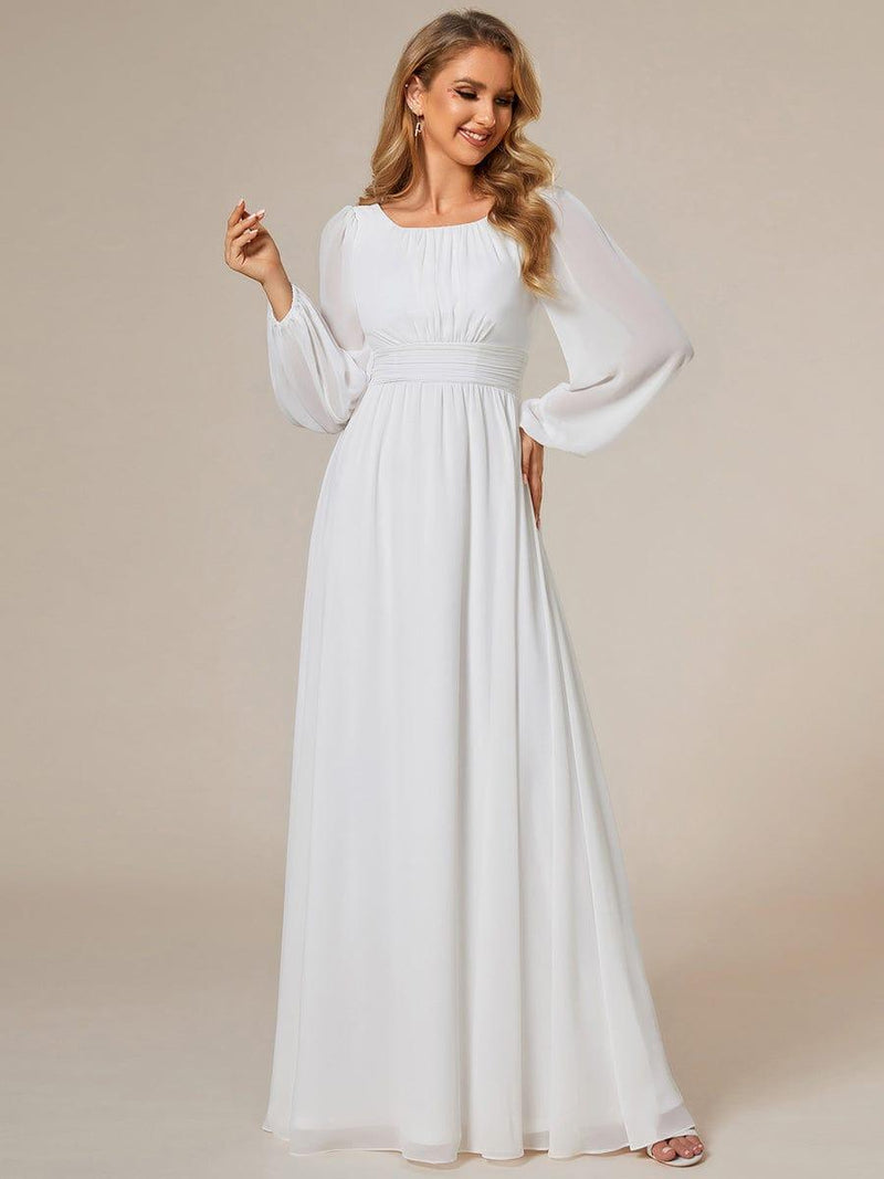 ever CELESTE|Chiffon High Empire Waist Puff Sleeve Mother Dress