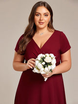 ever TÉRESA|Simple Pleated Empire Waist A-Line Bridesmaid Dress