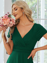 ever TÉRESA|Simple Pleated Empire Waist A-Line Bridesmaid Dress