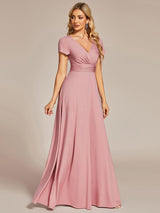 ever TÉRESA|Simple Pleated Empire Waist A-Line Bridesmaid Dress
