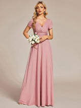 ever TÉRESA|Simple Pleated Empire Waist A-Line Bridesmaid Dress