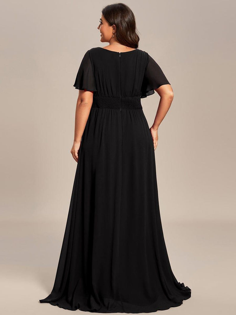 ever KIMORA|Simple Chiffon Pleated A-Line Bridesmaid Dress