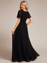 ever KIMORA|Simple Chiffon Pleated A-Line Bridesmaid Dress