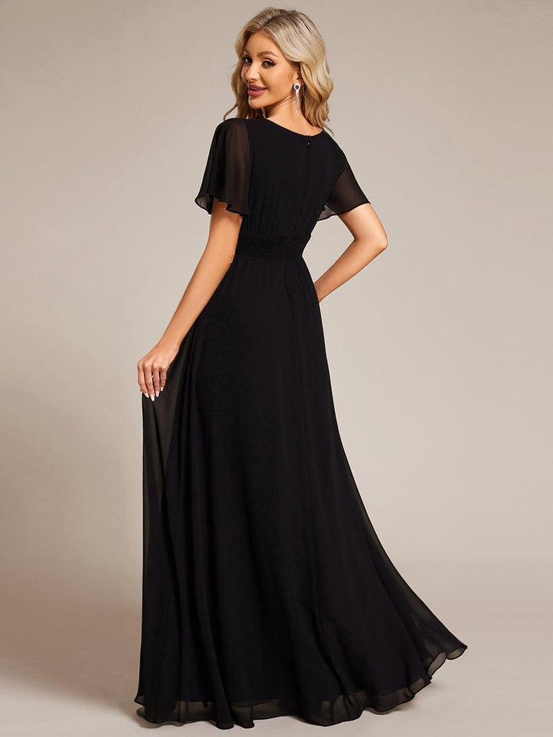ever KIMORA|Simple Chiffon Pleated A-Line Bridesmaid Dress