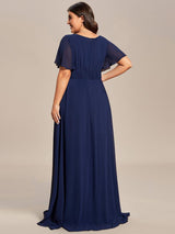ever KIMORA|Simple Chiffon Pleated A-Line Bridesmaid Dress