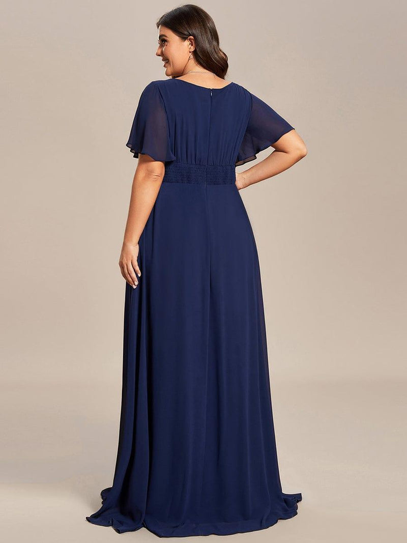 ever KIMORA|Simple Chiffon Pleated A-Line Bridesmaid Dress