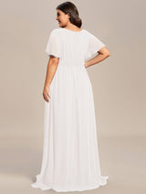 ever KIMORA|Simple Chiffon Pleated A-Line Bridesmaid Dress