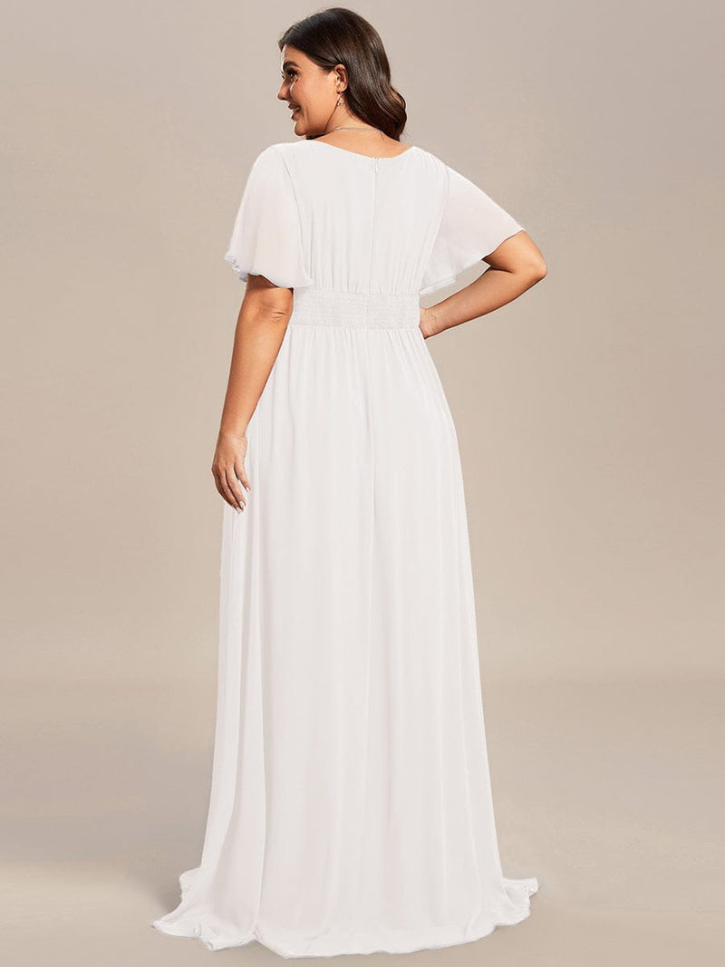 ever KIMORA|Simple Chiffon Pleated A-Line Bridesmaid Dress