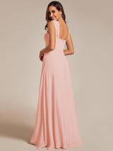ever BILLIE|Chic High Waist Square Neck Bridesmaid Dress