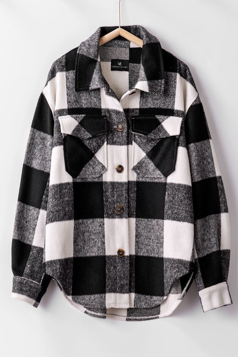 Jacket flannel plaid