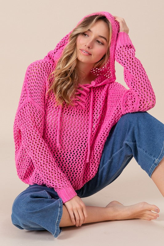 Hoodie Crochet Knit