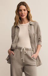 Z Supply Knit Denim Jacket