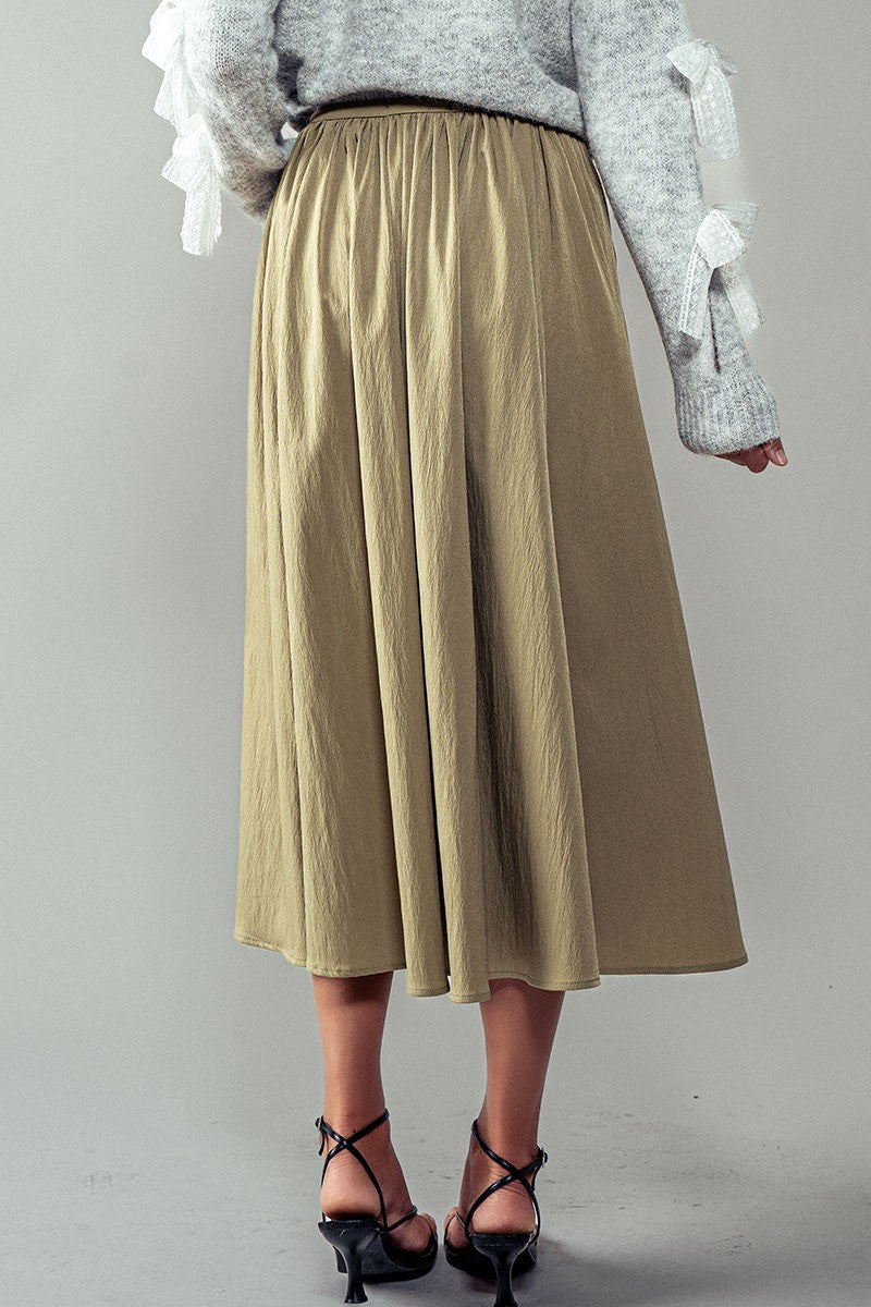Skirt midi pocket