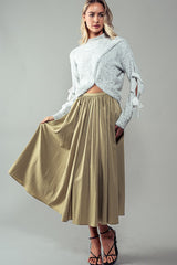 Skirt midi pocket