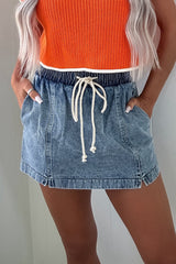 Denim Skort