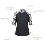 Women's Aloha Short Sleeve Sun & Swim Shirt