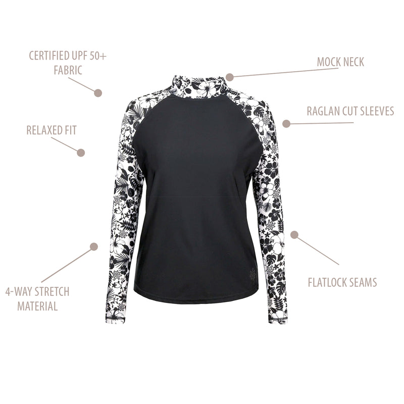 Women's Aloha Long Sleeve Sun & Swim Shirt